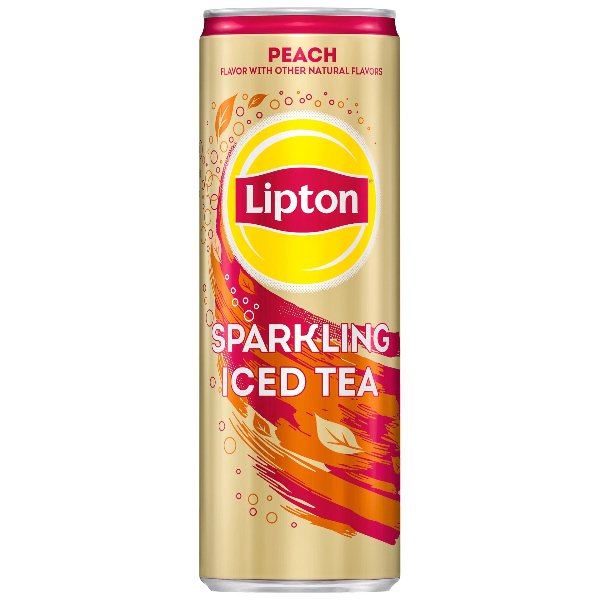 slide 1 of 4, Lipton Sparkling Iced Tea Peach - 12 oz, 12 oz