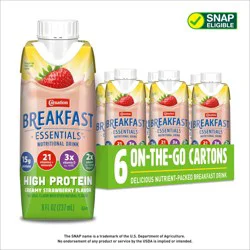 Carnation Breakfast Essentials High Protein Ready to Drink Strawberry Protein Shake Multipack