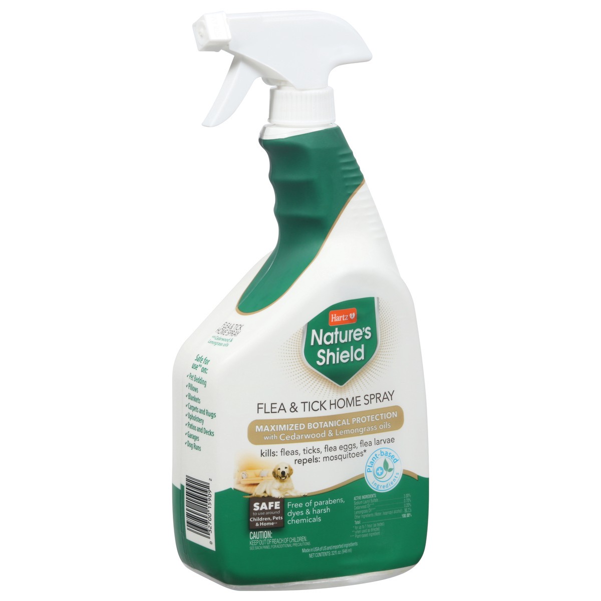 slide 5 of 9, Hartz Flea & Tick Natures Shield Spray, 32 fl oz
