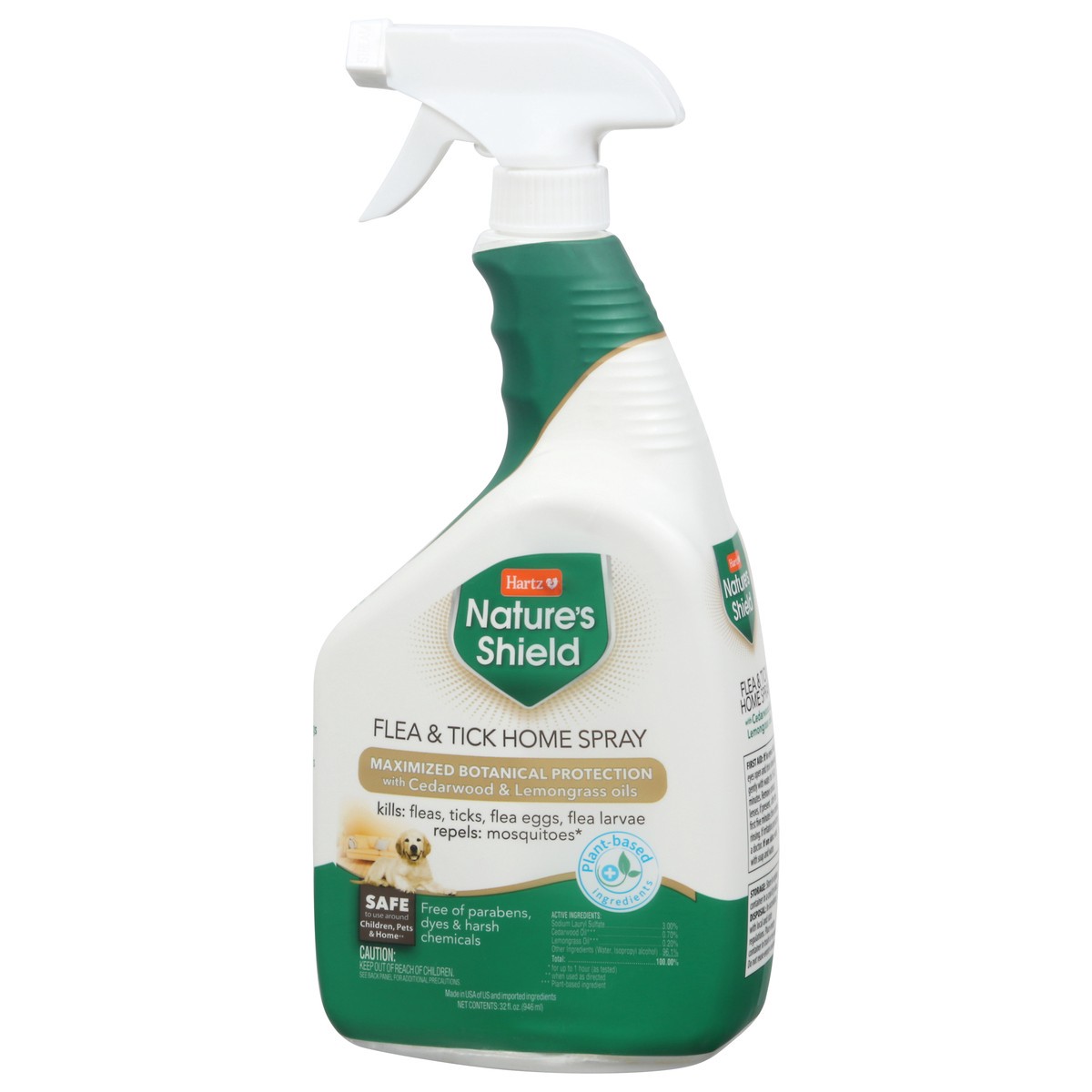 slide 8 of 9, Hartz Flea & Tick Natures Shield Spray, 32 fl oz