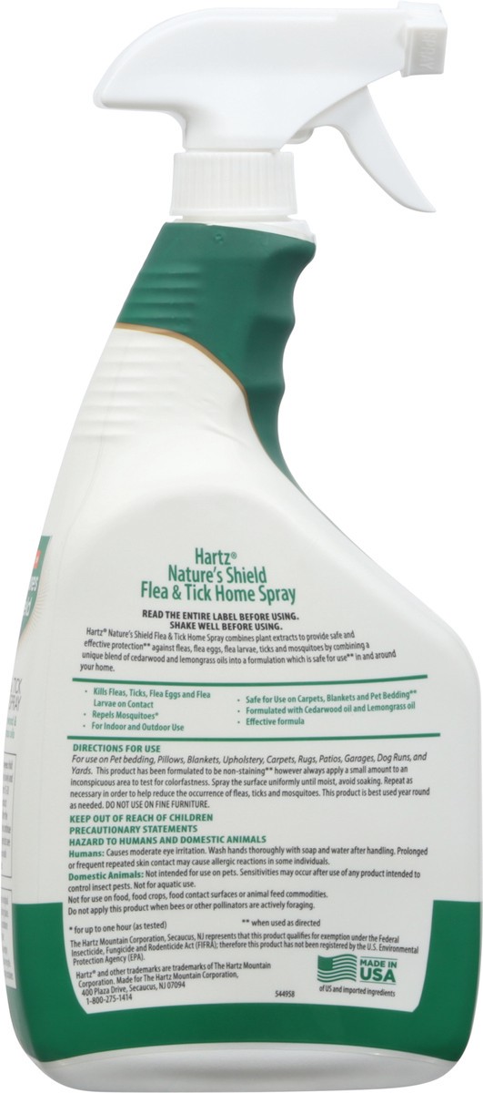 slide 3 of 9, Hartz Flea & Tick Natures Shield Spray, 32 fl oz