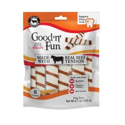GOOD N FUN Good 'n' Fun Triple Flavor Wraps Beef Tendon 8ct