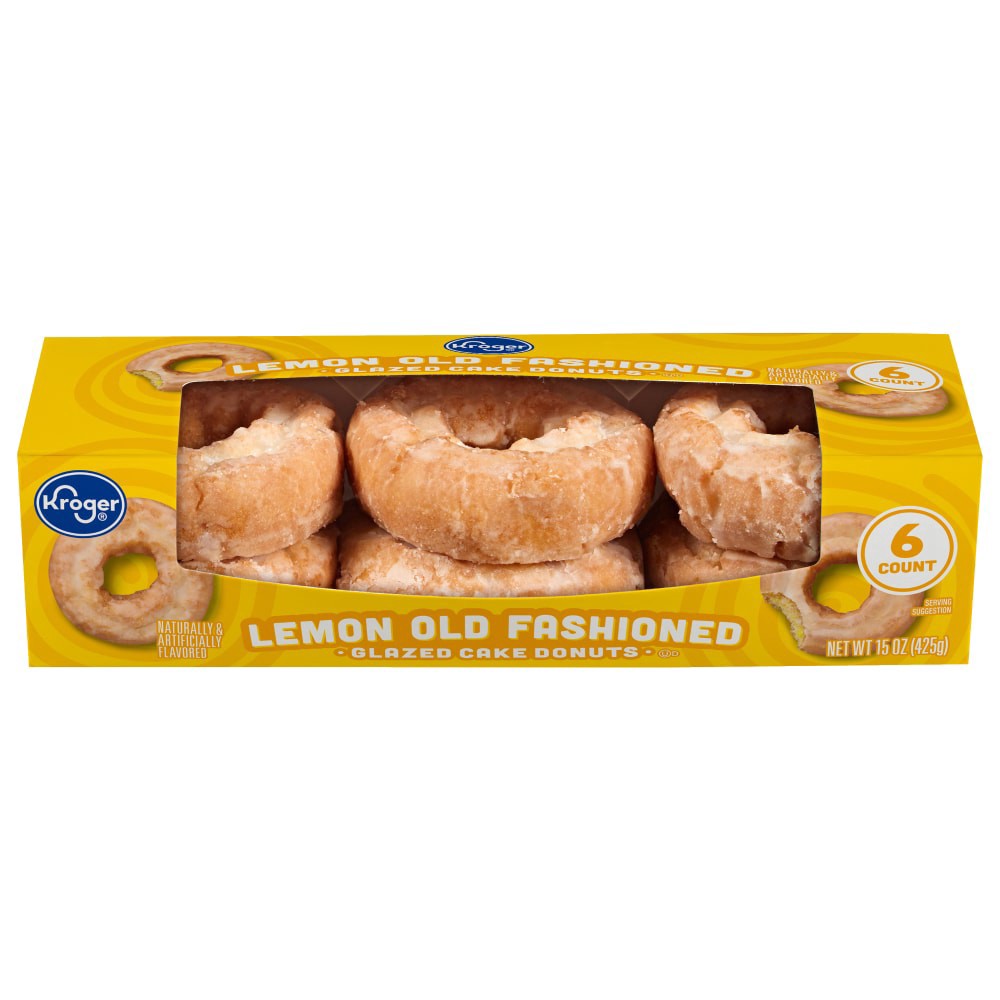 slide 1 of 2, Kroger® Lemon Old Fashion Donut, 6 ct
