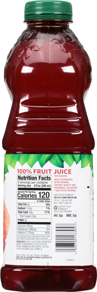 slide 5 of 13, Tree Top 100% Juice Apple Cranberry Juice Blend 64 fl oz, 64 fl oz
