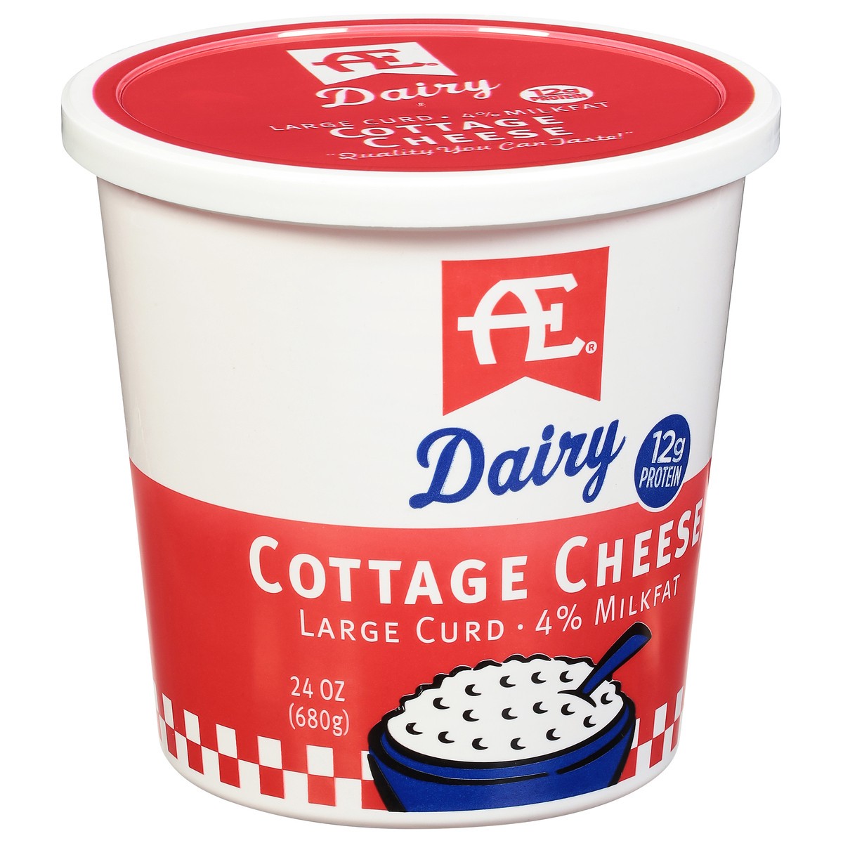 slide 3 of 9, Anderson Erickson Dairy AE Dairy 4% Milkfat Large Curd Cottage Cheese 24 oz, 24 oz