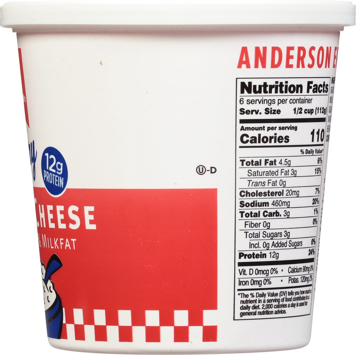 slide 6 of 9, Anderson Erickson Dairy AE Dairy 4% Milkfat Large Curd Cottage Cheese 24 oz, 24 oz