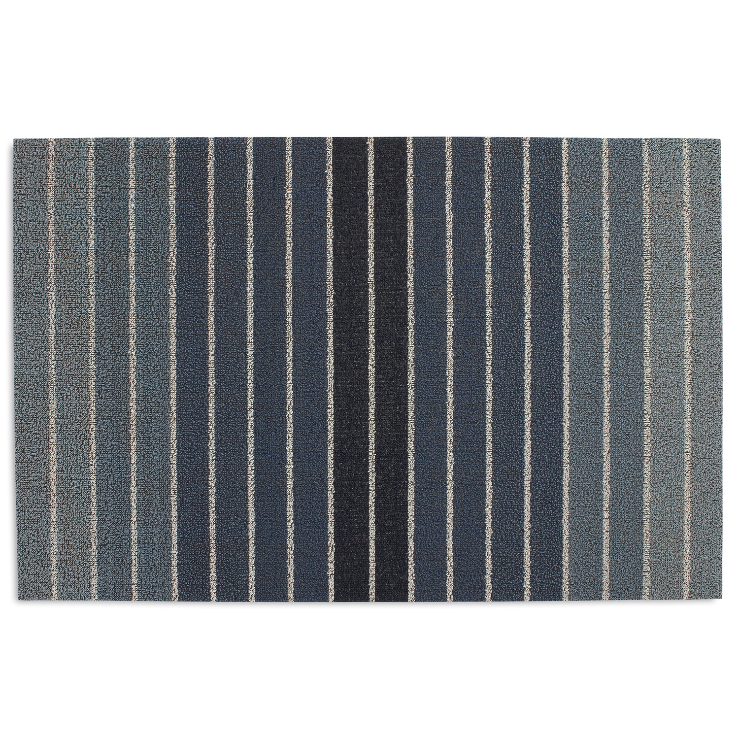 slide 1 of 1, Chilewich Black Denim Shag Mat, 1 ct