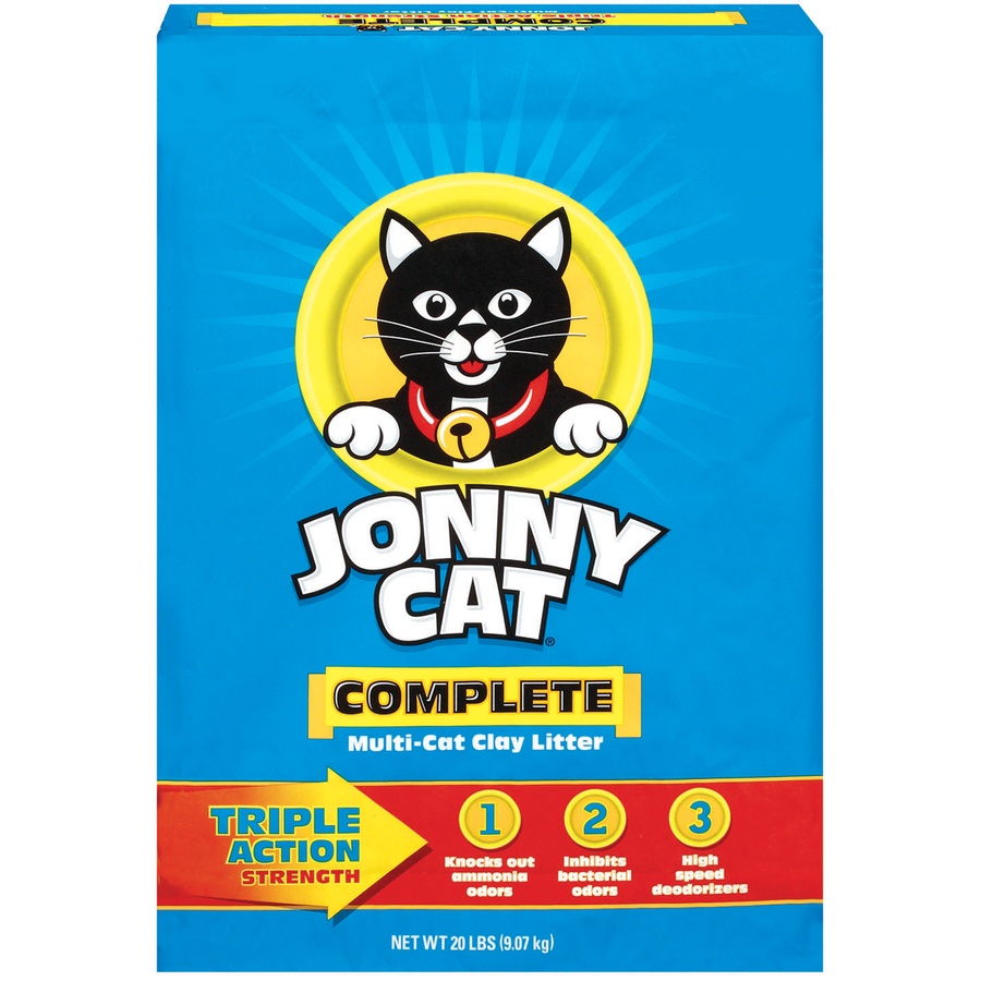 slide 1 of 3, Jonny Cat Cat Litter, Multi-Cat Clay, Complete, 20 lb