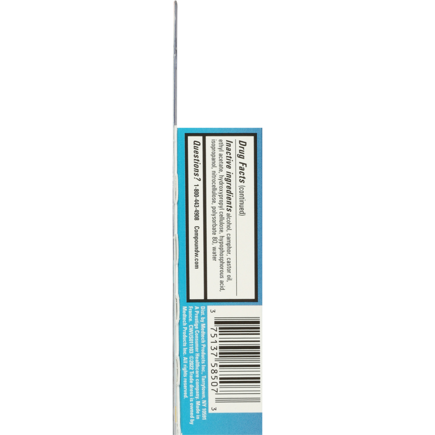 slide 3 of 5, Compound W Maximum Strength Fast Acting Gel Wart Remover, 0.25 oz gel, 0.25 oz