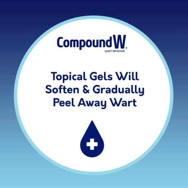 slide 3 of 29, Compound W Fast Acting Gel Wart Remover, 0.25 oz