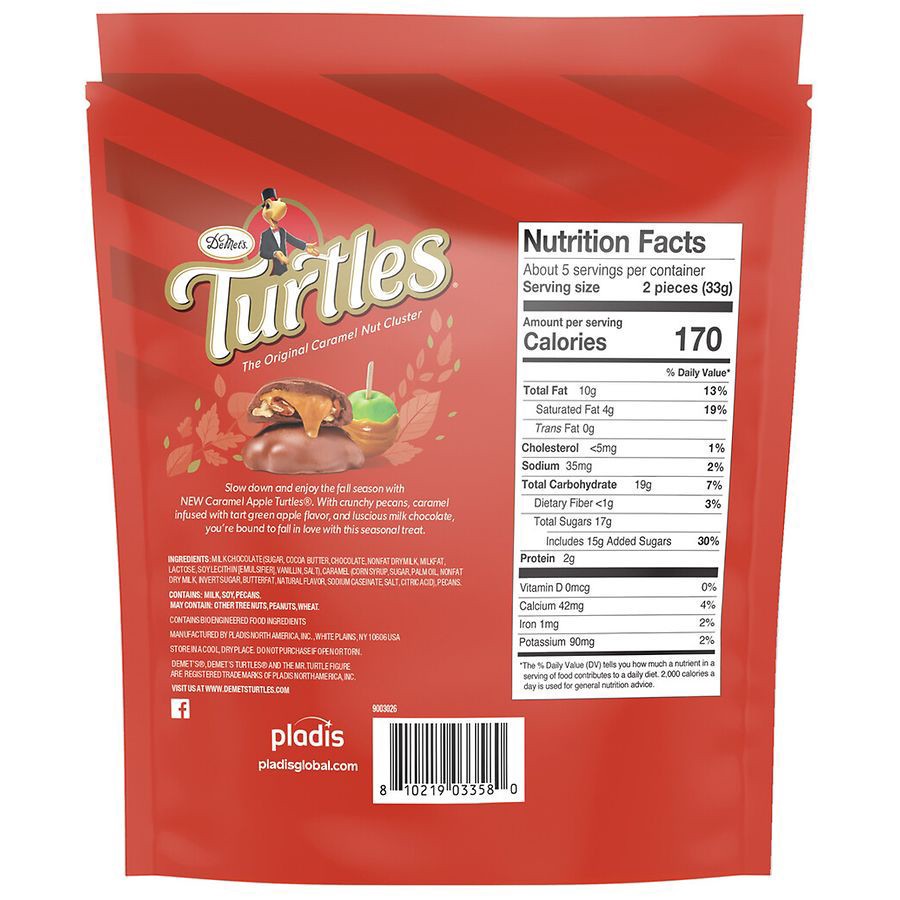 slide 2 of 4, Turtles, Caramel Apple,6.3 Oz, 6.3 oz