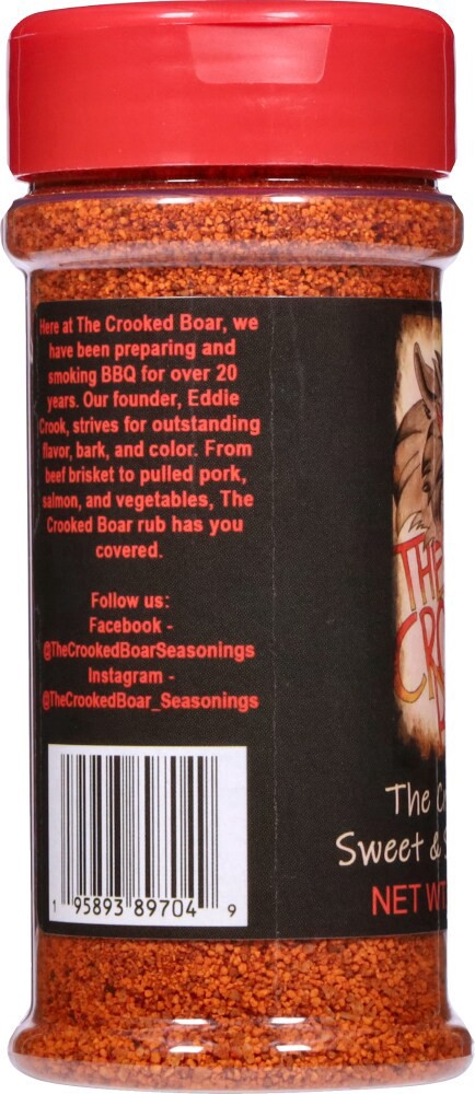 slide 2 of 4, The Crooked Boar Sweet & Spicy BBQ Rub, 6 oz