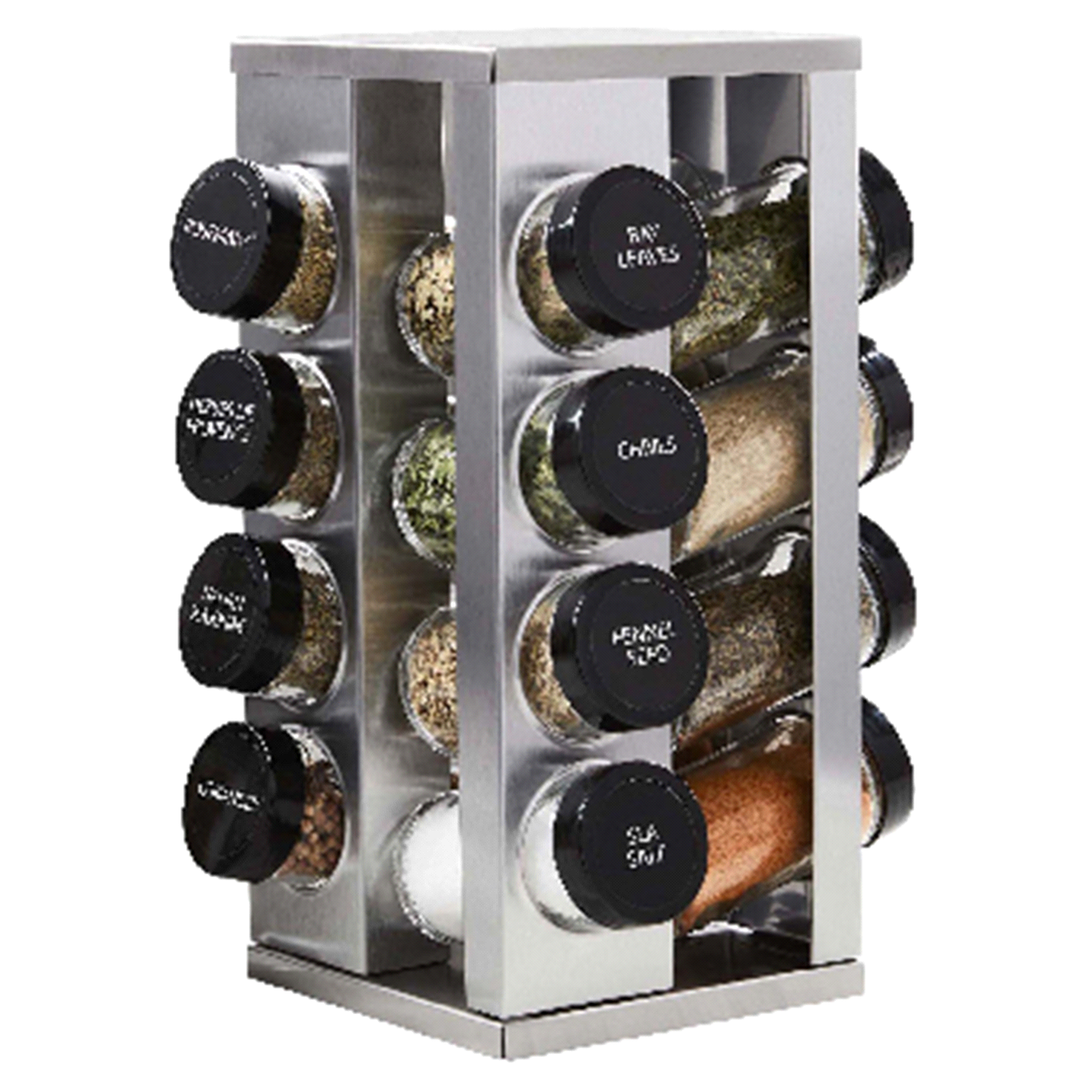 slide 1 of 1, Kamenstein 16 Jar Heritage Spice Rack, 11 x 9.38 