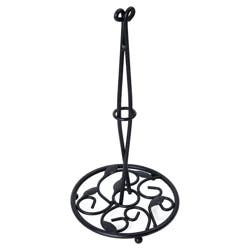 Pfaltzgraff Basics Wire Leaf Paper Towel Holder-Black