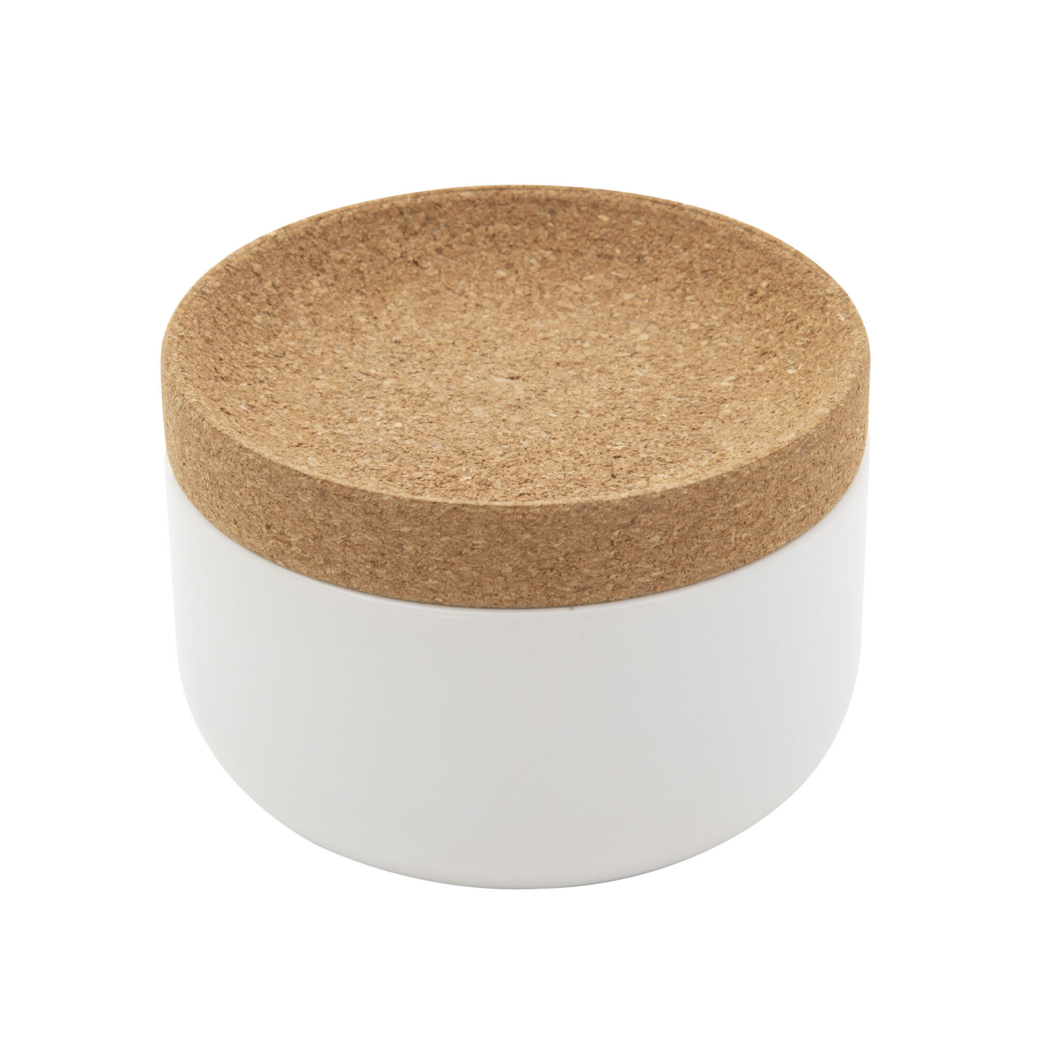 slide 1 of 1, Kamenstein Ceramic Cork Salt Pig White, 1 ct