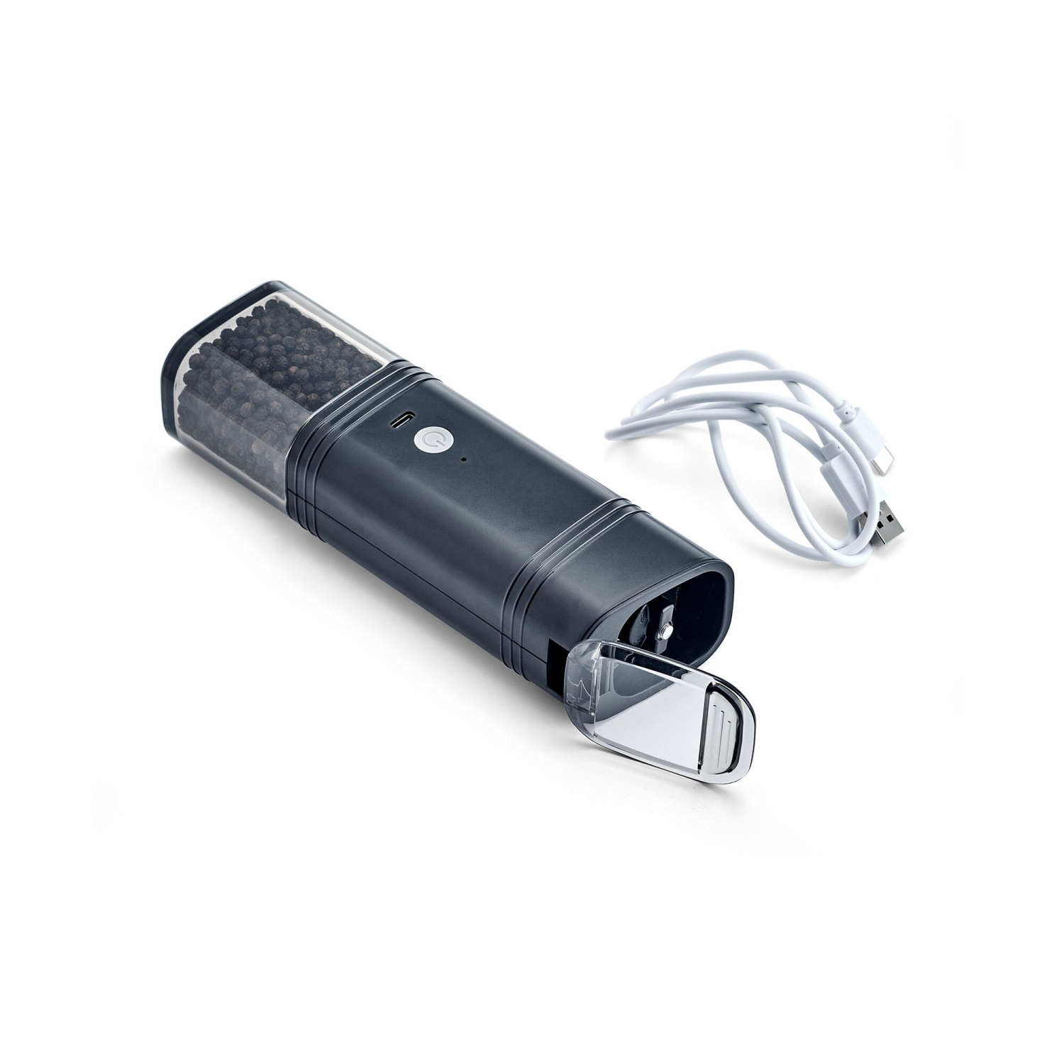 slide 2 of 2, Kamenstein USB Gravity Feed Grinder Black, 1 ct