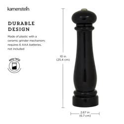 Kamenstein Battery Grinder Black 10IN