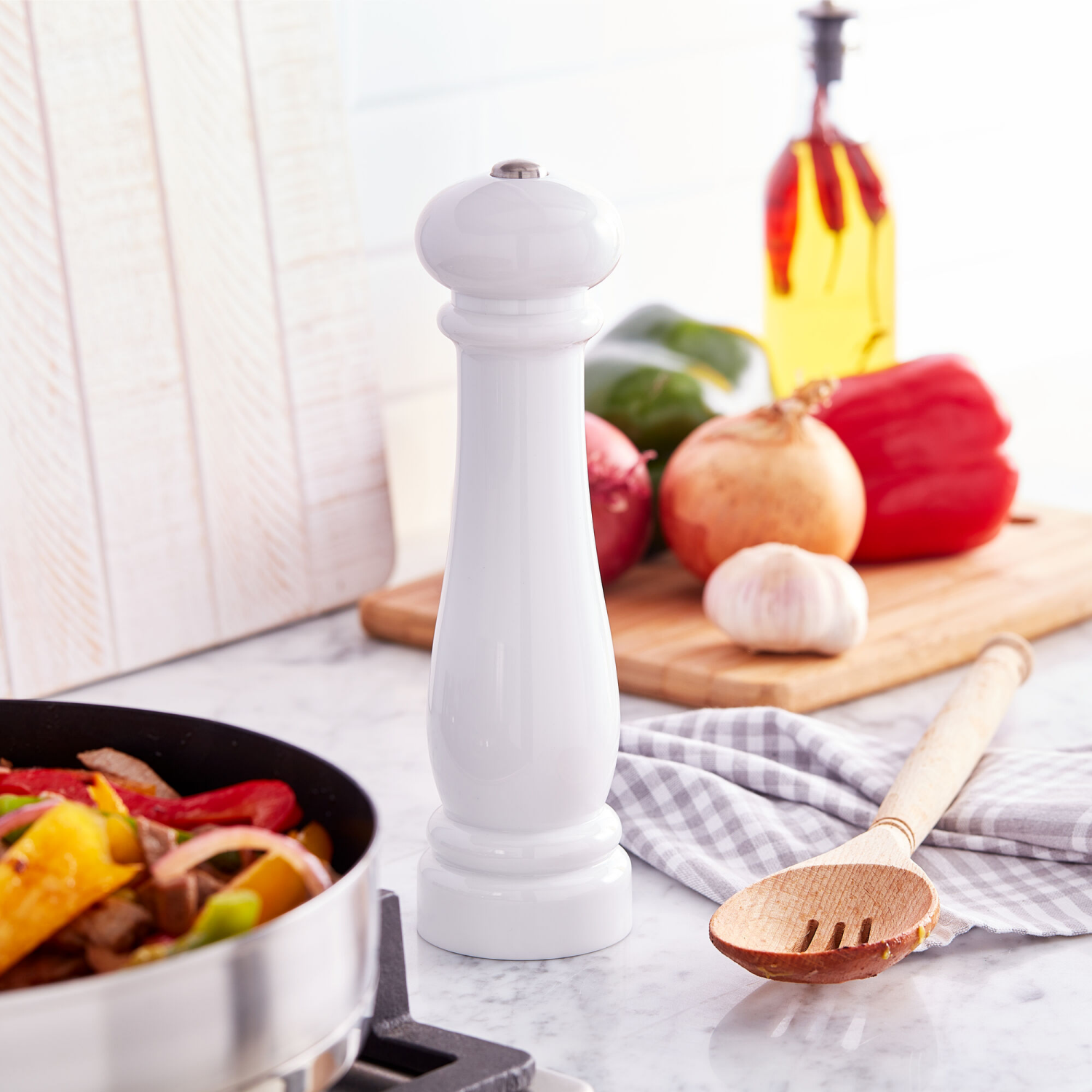 slide 2 of 2, Kamenstein Battery Grinder White 10IN, 1 ct