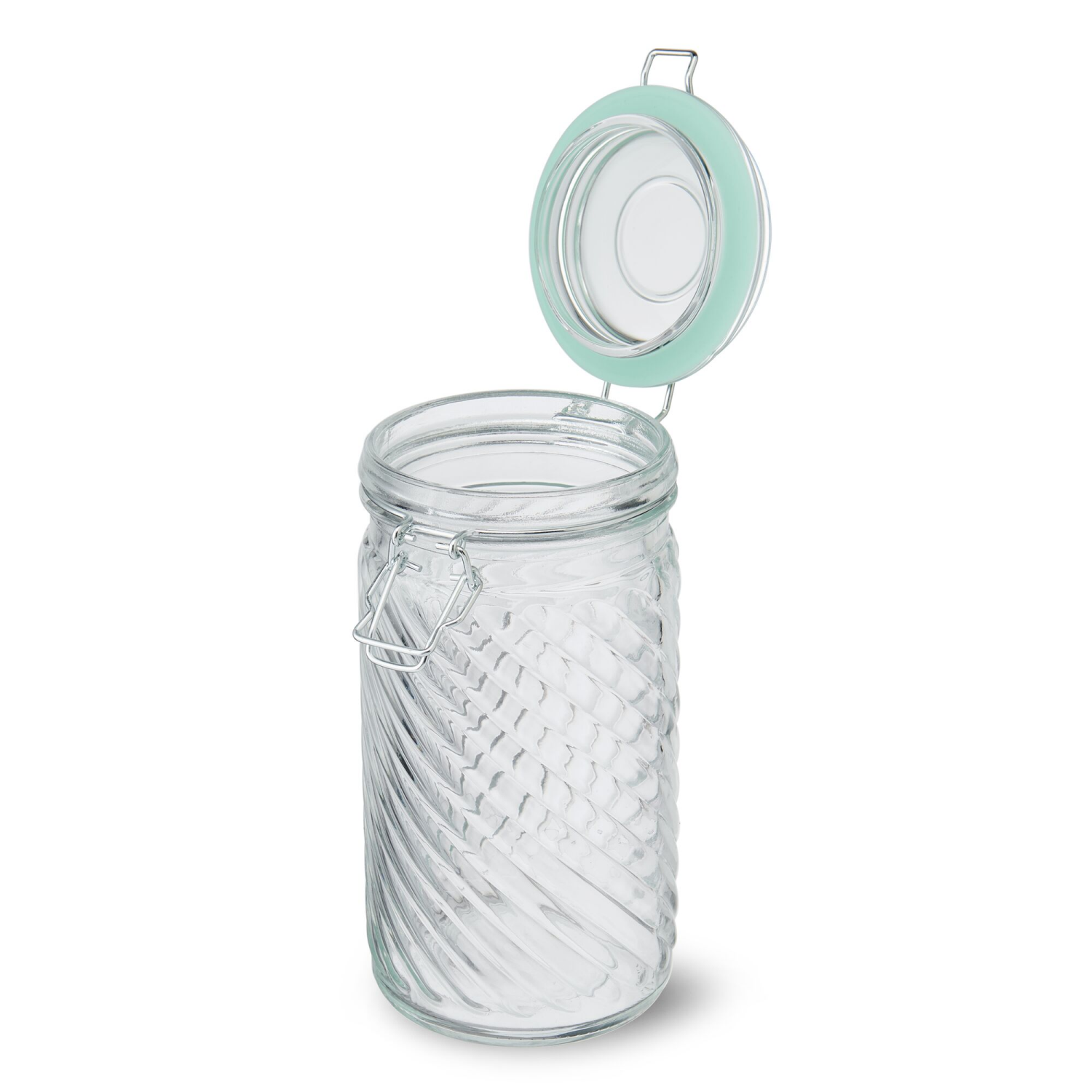 slide 2 of 2, Kamenstein Preserve Clamp Jar Embossed 39oz, 39 oz