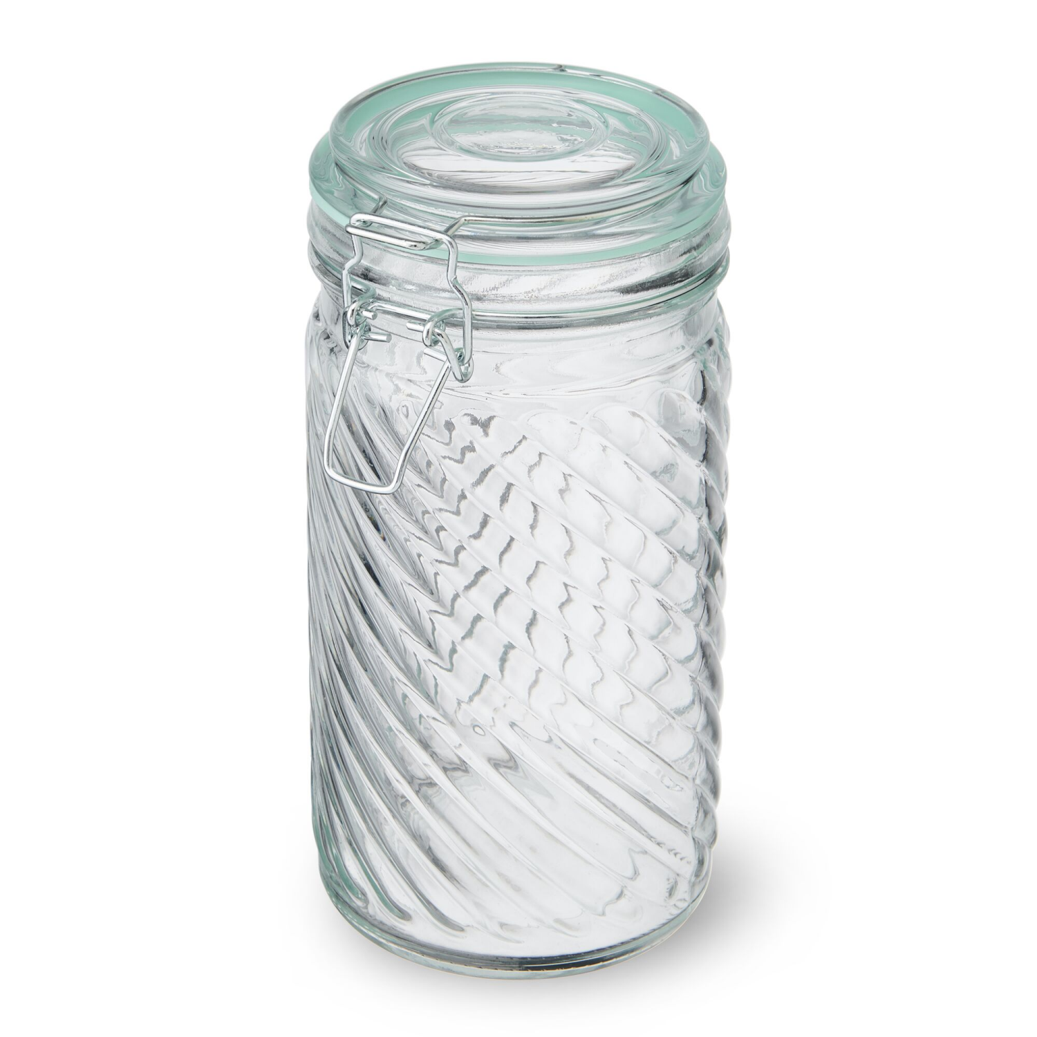 slide 1 of 2, Kamenstein Preserve Clamp Jar Embossed 39oz, 39 oz