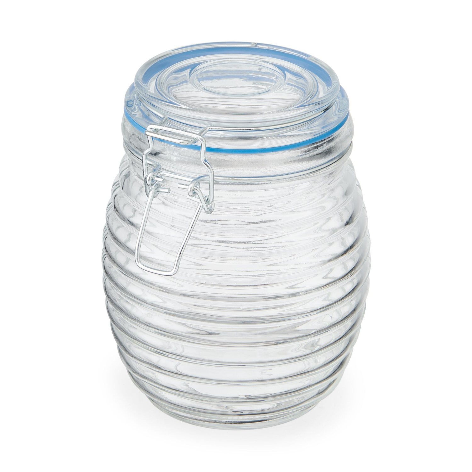 slide 1 of 2, Kamenstein Preserve Clamp Jar Embossed 32oz, 32 oz
