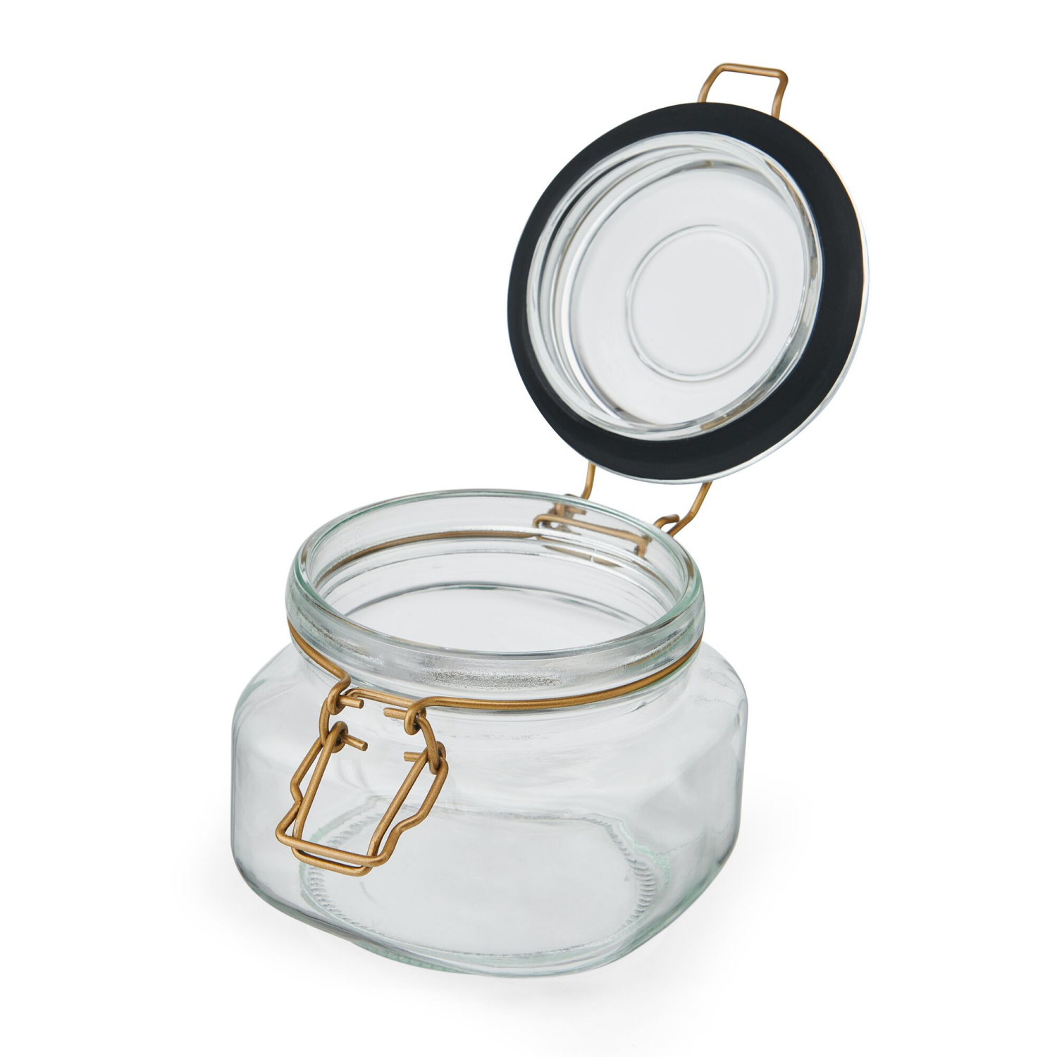 slide 2 of 2, Kamenstein Preserve Clamp Jar Black 16.9oz, 16.9 oz