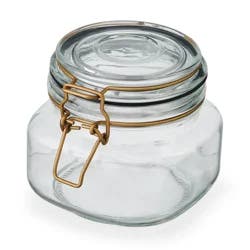 Kamenstein Preserve Clamp Jar Black 16.9oz