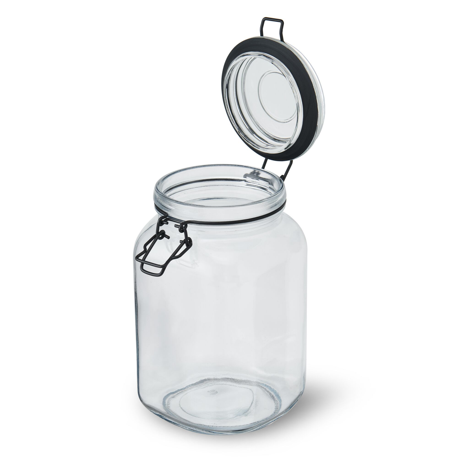 slide 2 of 2, Kamenstein Preserve Clamp Jar Black 50.7oz, 50.7 oz