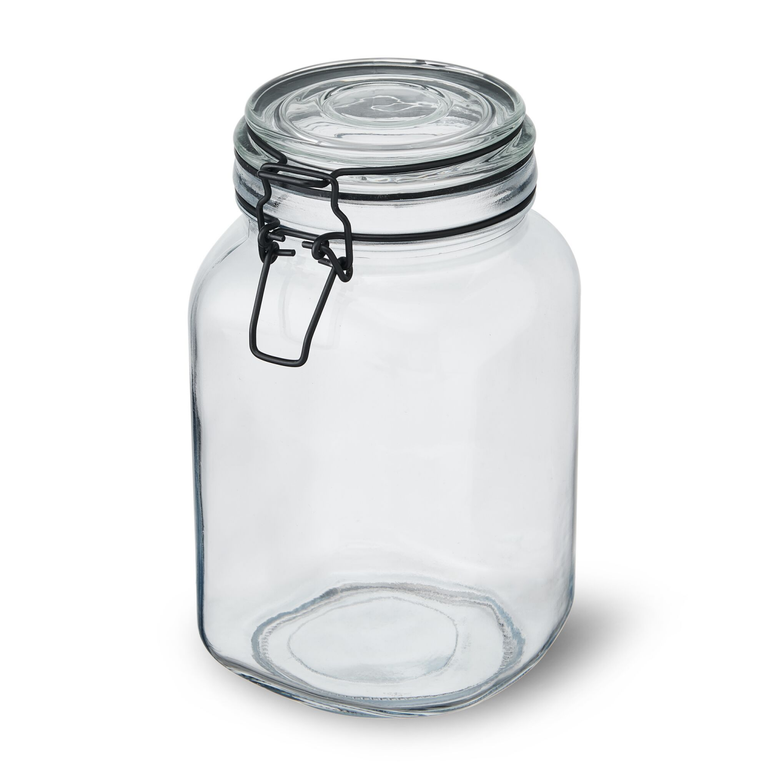 slide 1 of 2, Kamenstein Preserve Clamp Jar Black 50.7oz, 50.7 oz