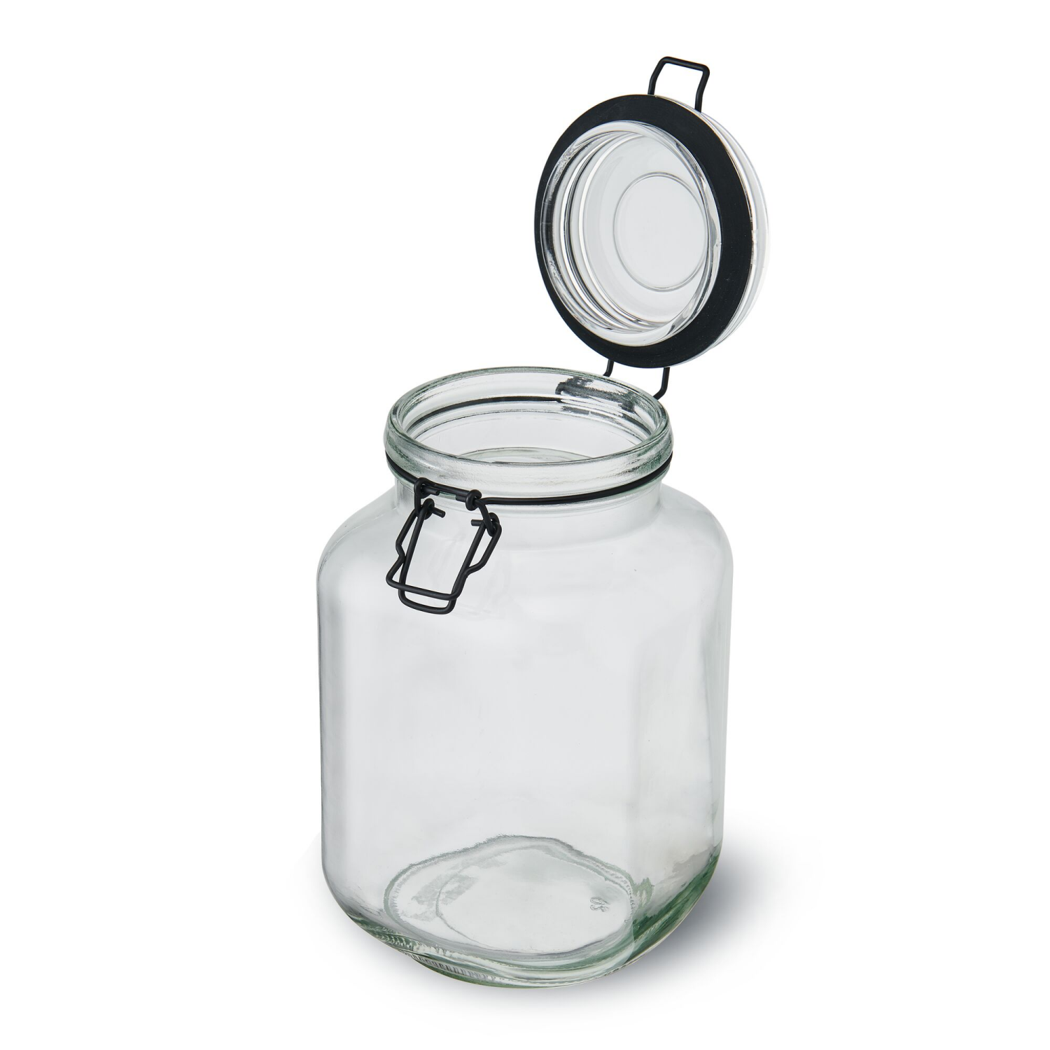 slide 2 of 2, Kamenstein Preserve Clamp Jar Black 67.6oz, 67.6 oz