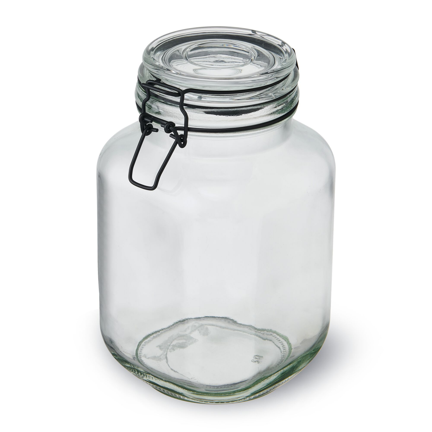 slide 1 of 2, Kamenstein Preserve Clamp Jar Black 67.6oz, 67.6 oz
