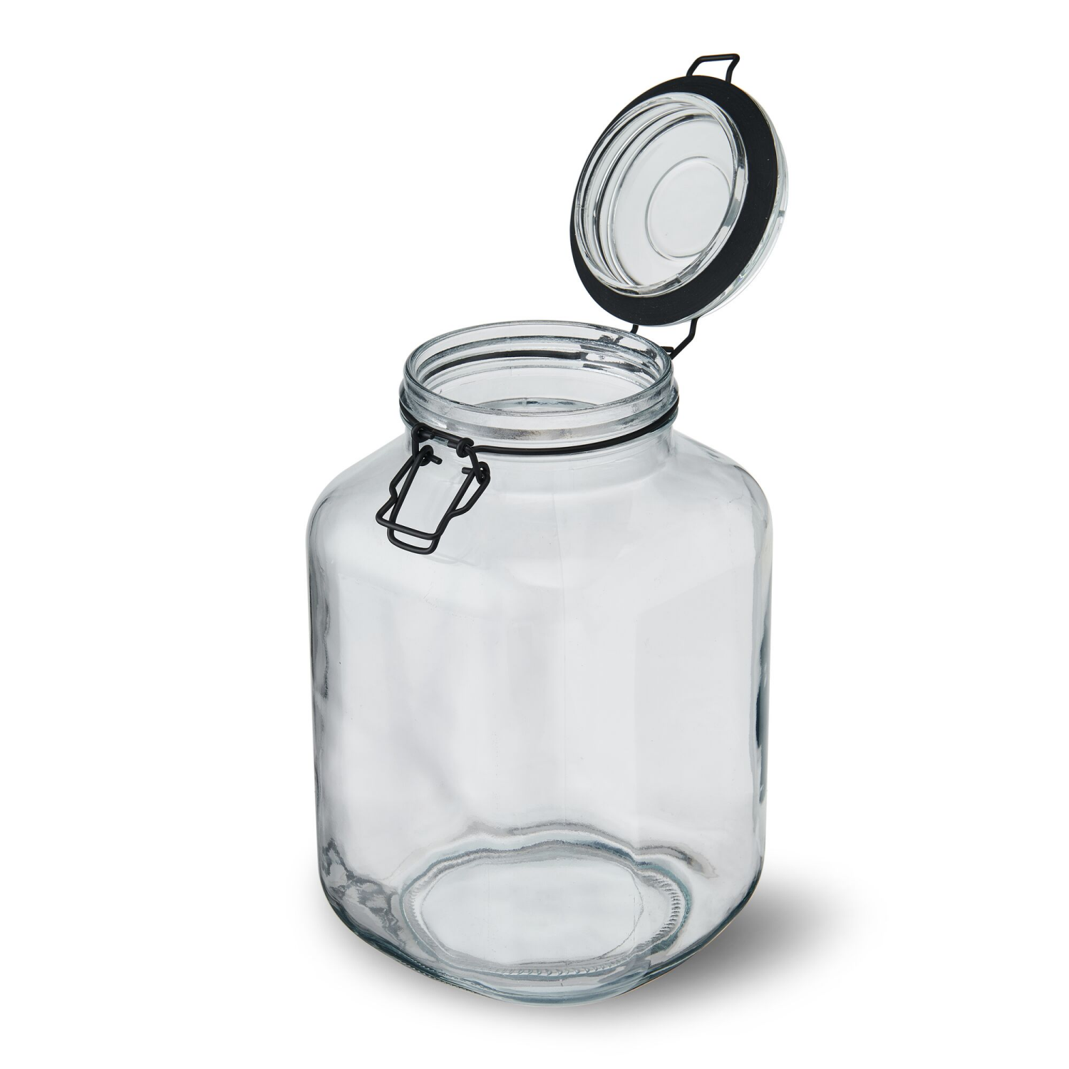 slide 2 of 2, Kamenstein Preserve Clamp Jar Black 101.4oz, 101.4 oz