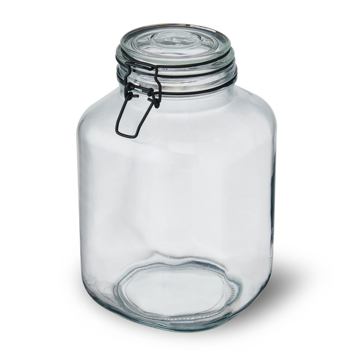 slide 1 of 2, Kamenstein Preserve Clamp Jar Black 101.4oz, 101.4 oz
