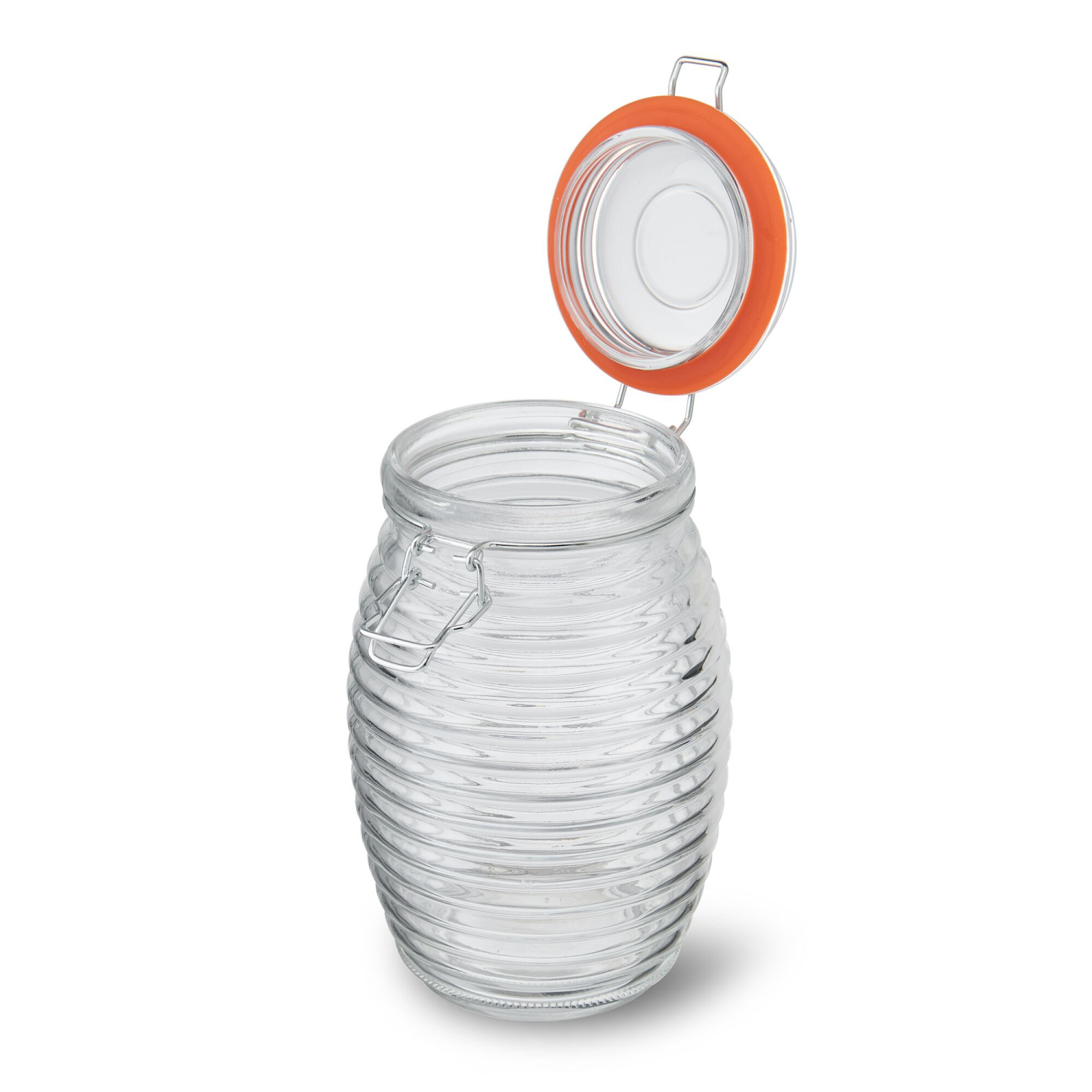 slide 2 of 2, Kamenstein Preserve Clamp Jar Embossed - 45.6 oz, 45.6 oz