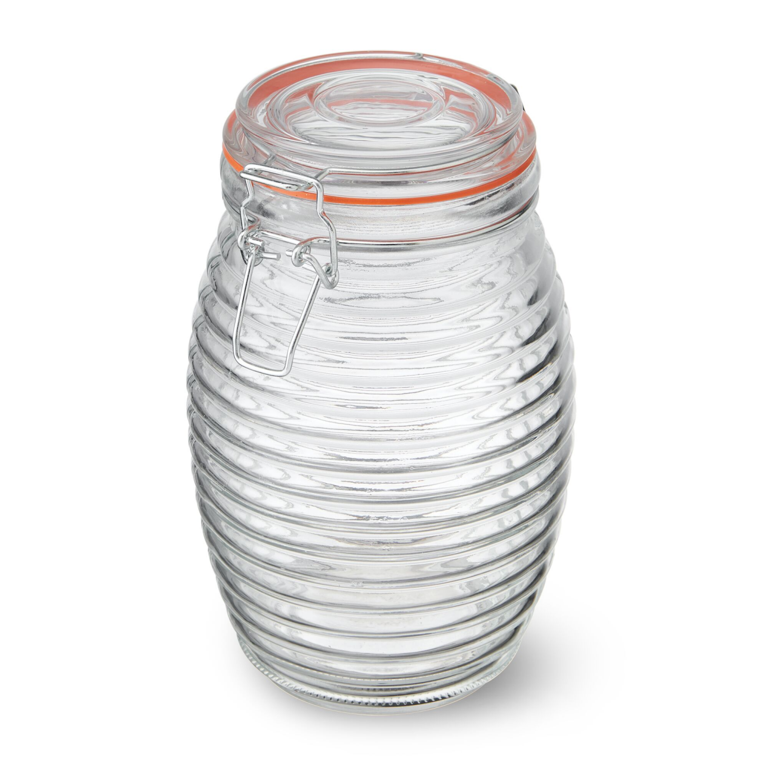 slide 1 of 2, Kamenstein Preserve Clamp Jar Embossed - 45.6 oz, 45.6 oz