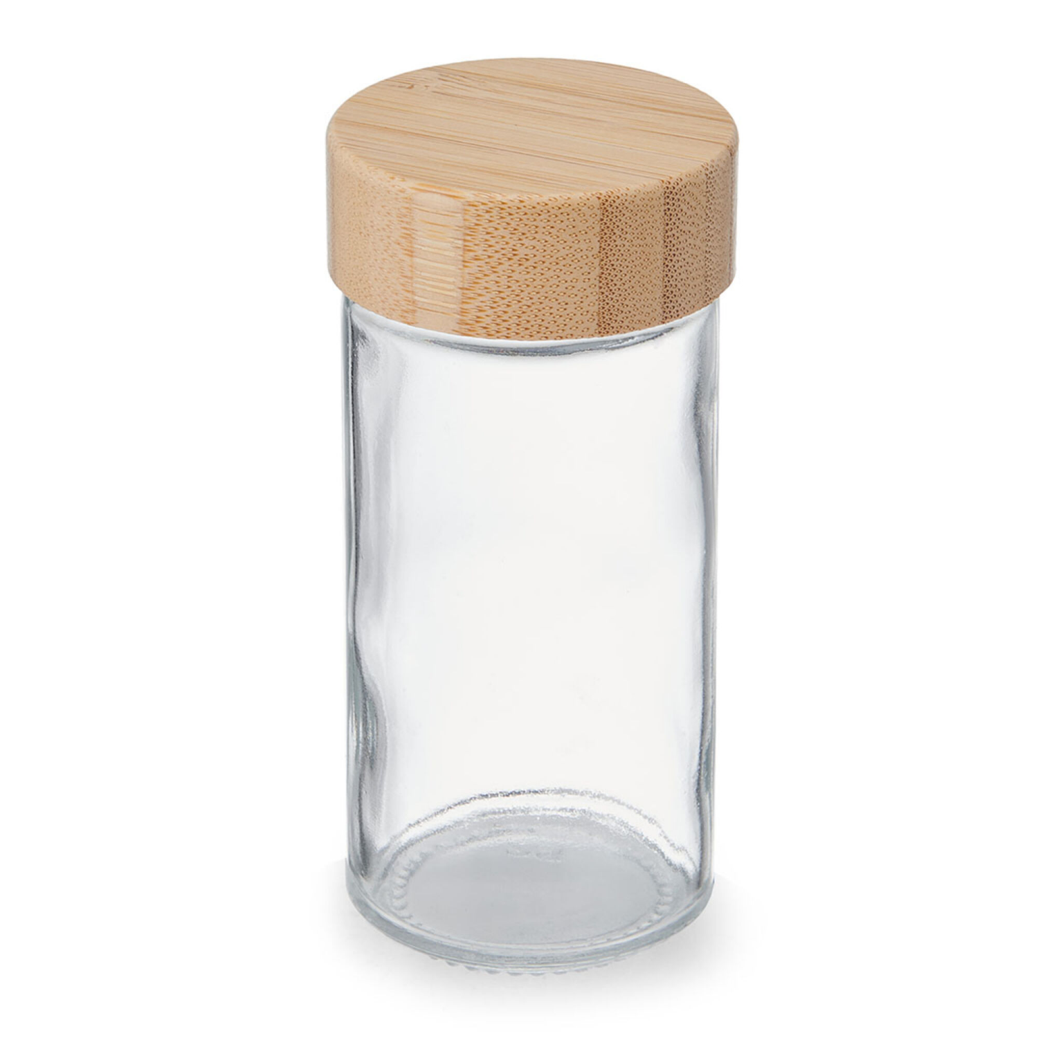 slide 1 of 1, Kamenstein Glass Jar with Bamboo Cap CDU 3oz, 3 oz