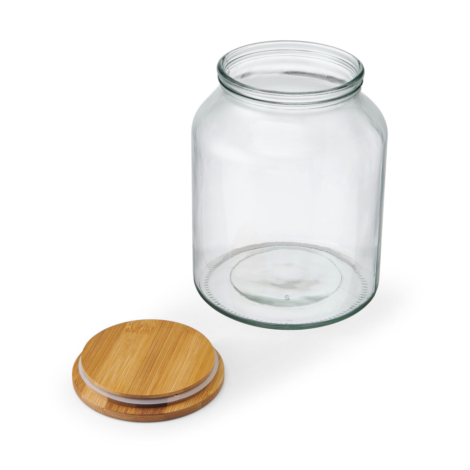 slide 2 of 2, Kamenstein Glass Jar Bamboo Top 96oz, 96 oz