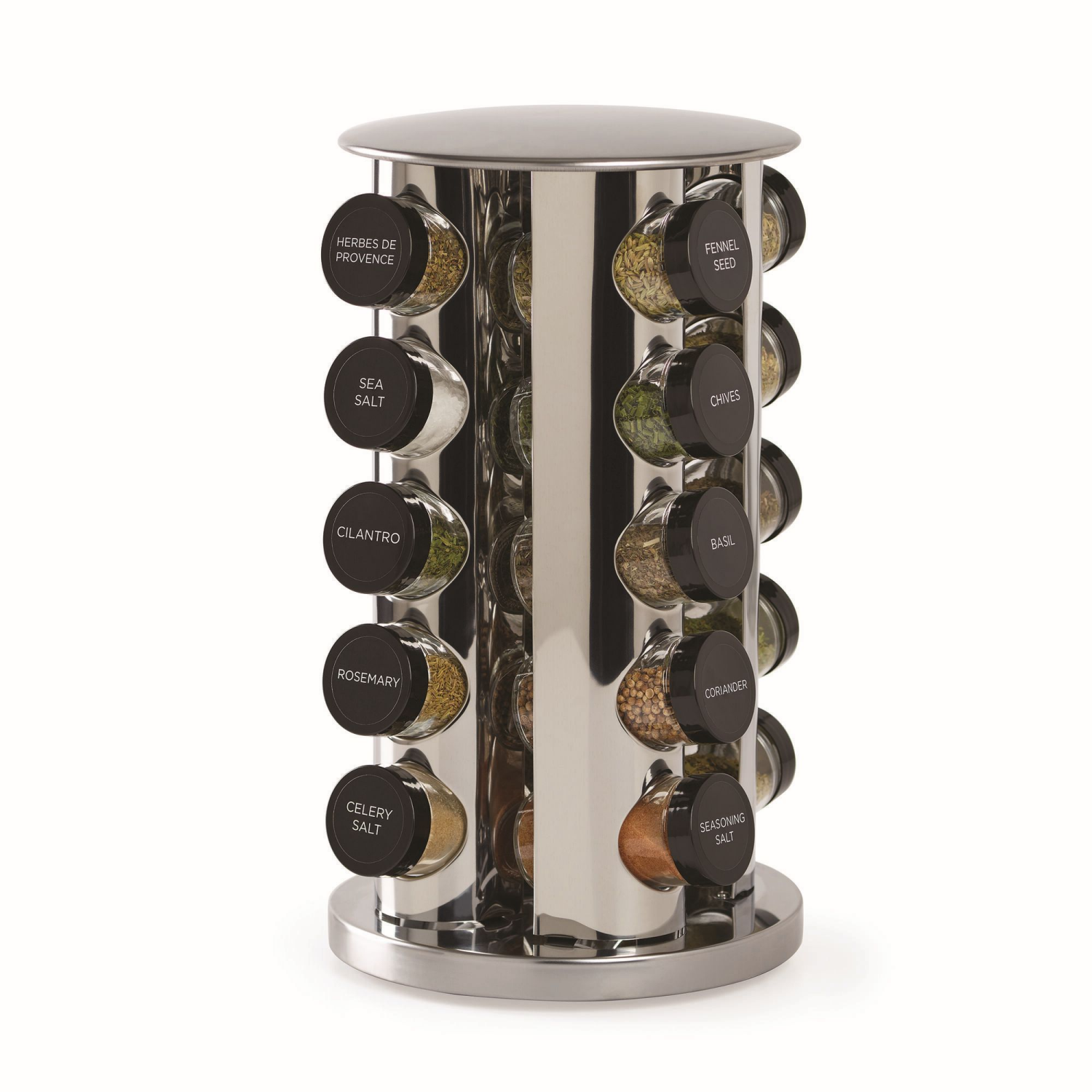 slide 1 of 1, Kamenstein 20-Jar Revolving Spice Rack, 1 ct