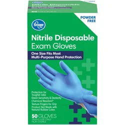 Kroger Powder-Free Nitrile Disposable Exam Gloves