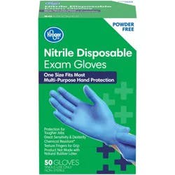 Kroger Powder-Free Nitrile Disposable Exam Gloves