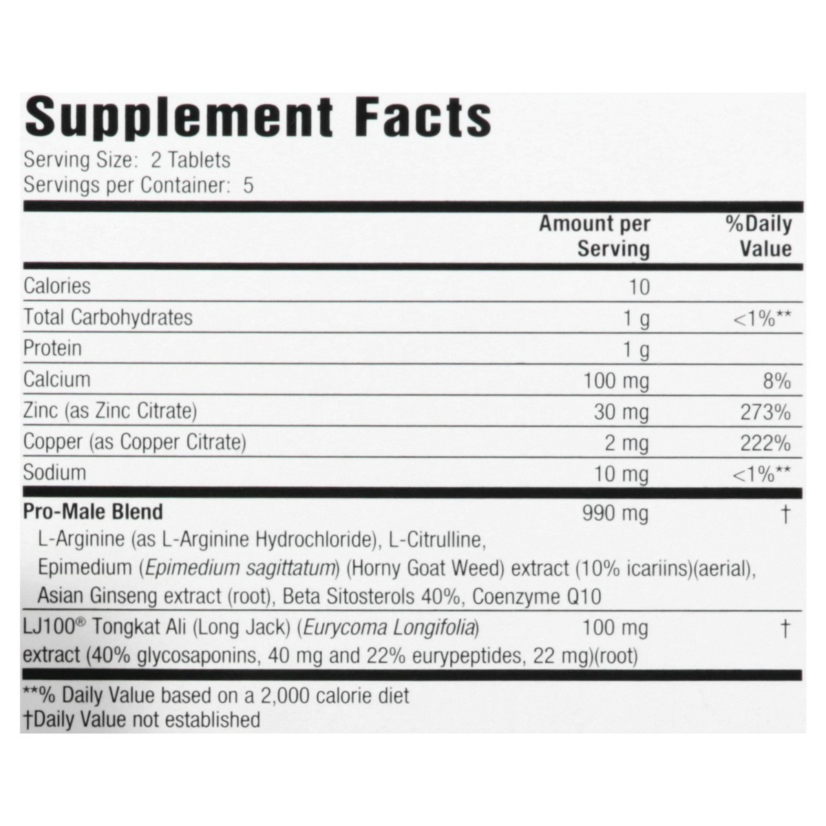 slide 13 of 13, Applied Nutrition Pro-Male Tablets Testosterone Primal-Male 10 ea, 10 ct