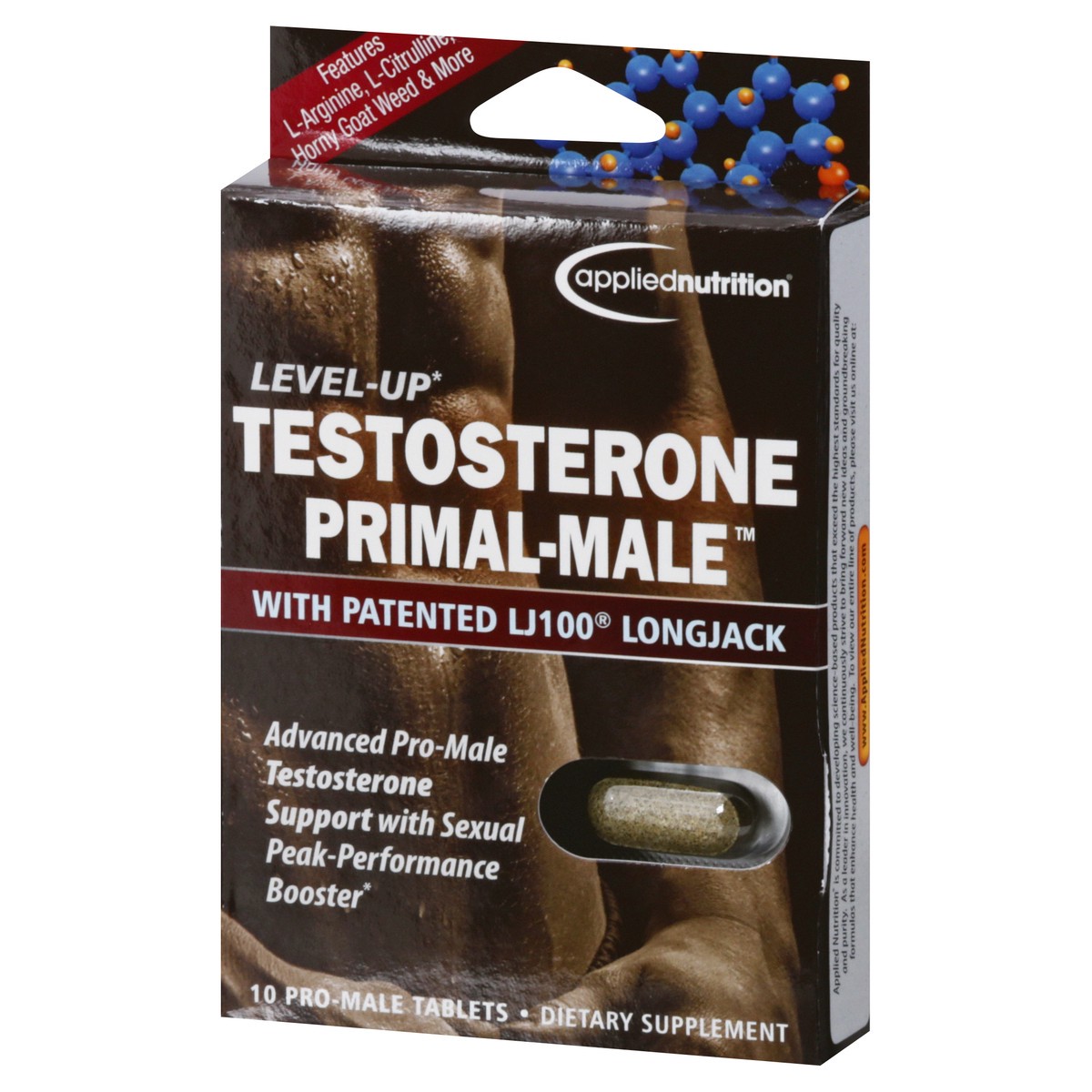 slide 3 of 13, Applied Nutrition Pro-Male Tablets Testosterone Primal-Male 10 ea, 10 ct