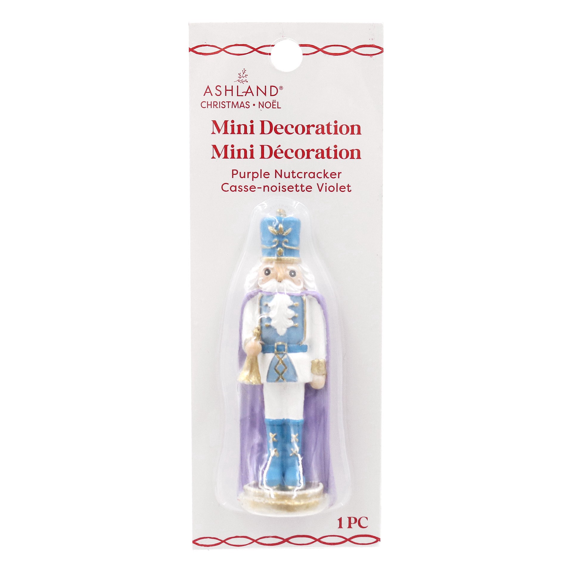 slide 2 of 3, Mini Purple & Blue Nutcracker Decoration By Ashland, 1 in x 1 in x 3 in