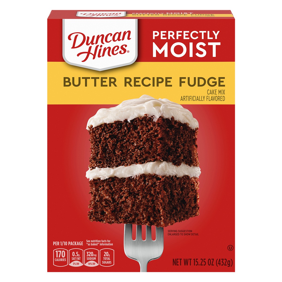 slide 1 of 5, Duncan Hines Butter Recipe Fudge Cake Mix 15.25 oz, 15.25 oz