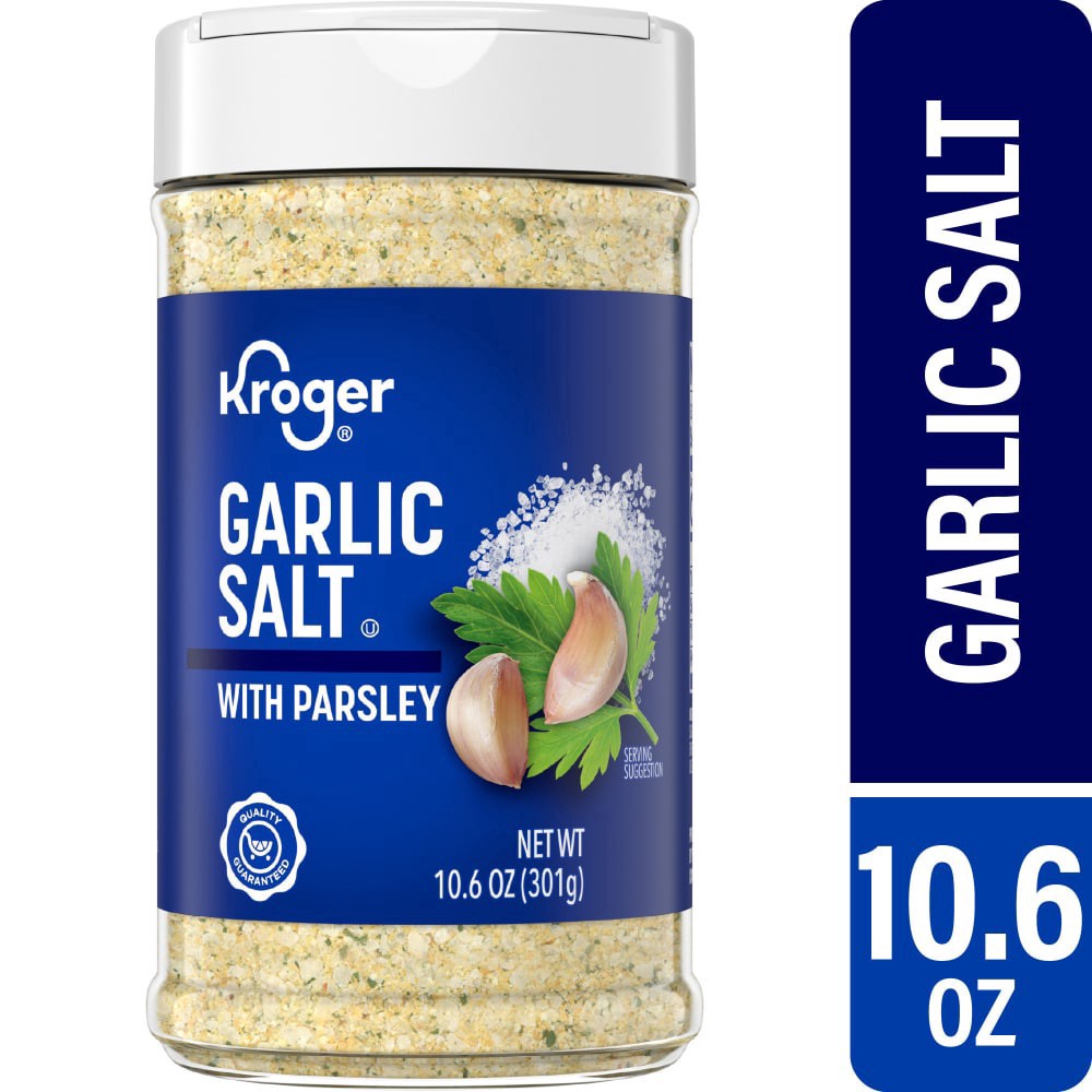 slide 1 of 4, Kroger® Garlic Salt With Parsley Shaker, 10.6 oz