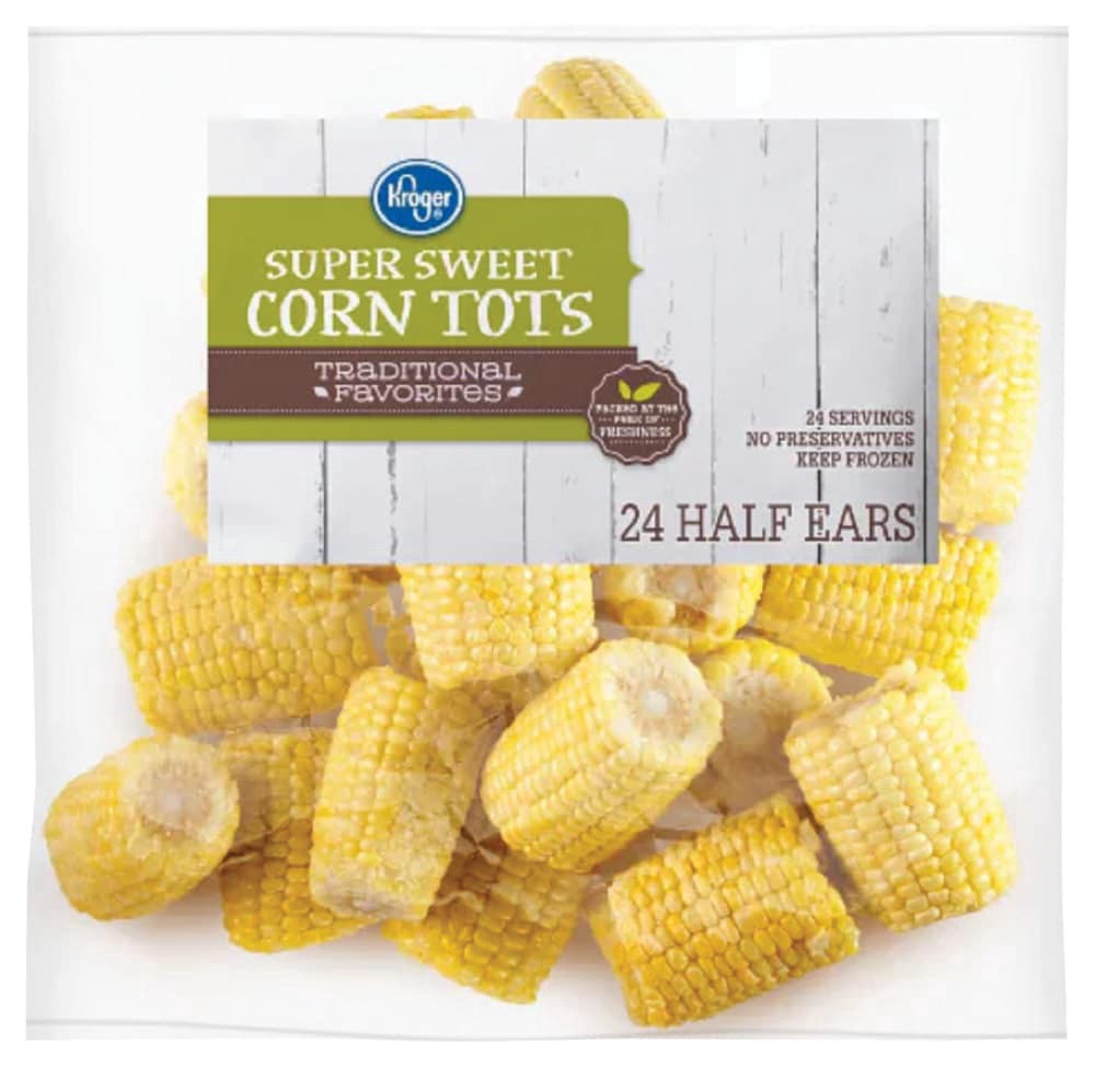 slide 2 of 2, Kroger Sweet Corn Cob Tots, 24 ct