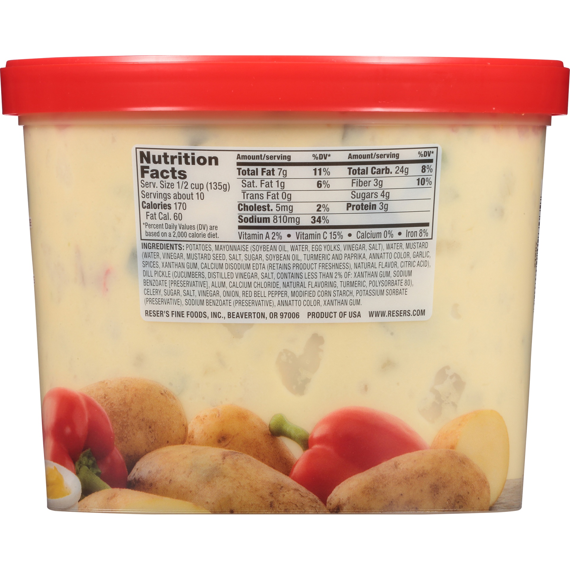 slide 3 of 6, Reser's Mustard Potato Salad, 3 lb, 3 lb