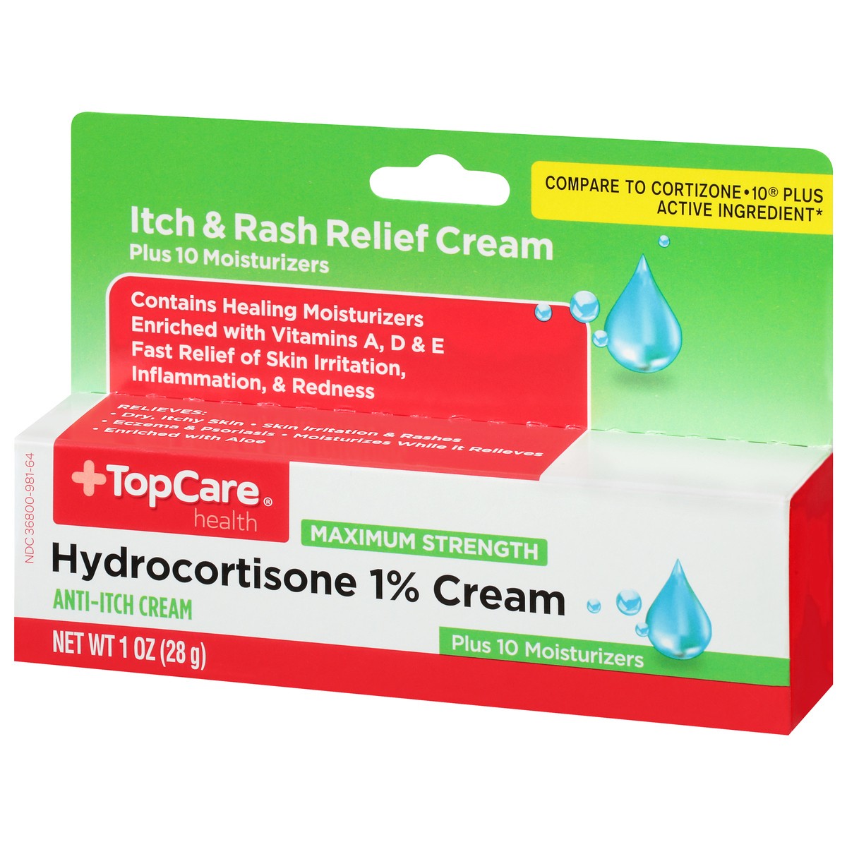 slide 12 of 15, TopCare Health Maximum Strength Hydrocortisone 1% Cream 1 oz, 1 oz