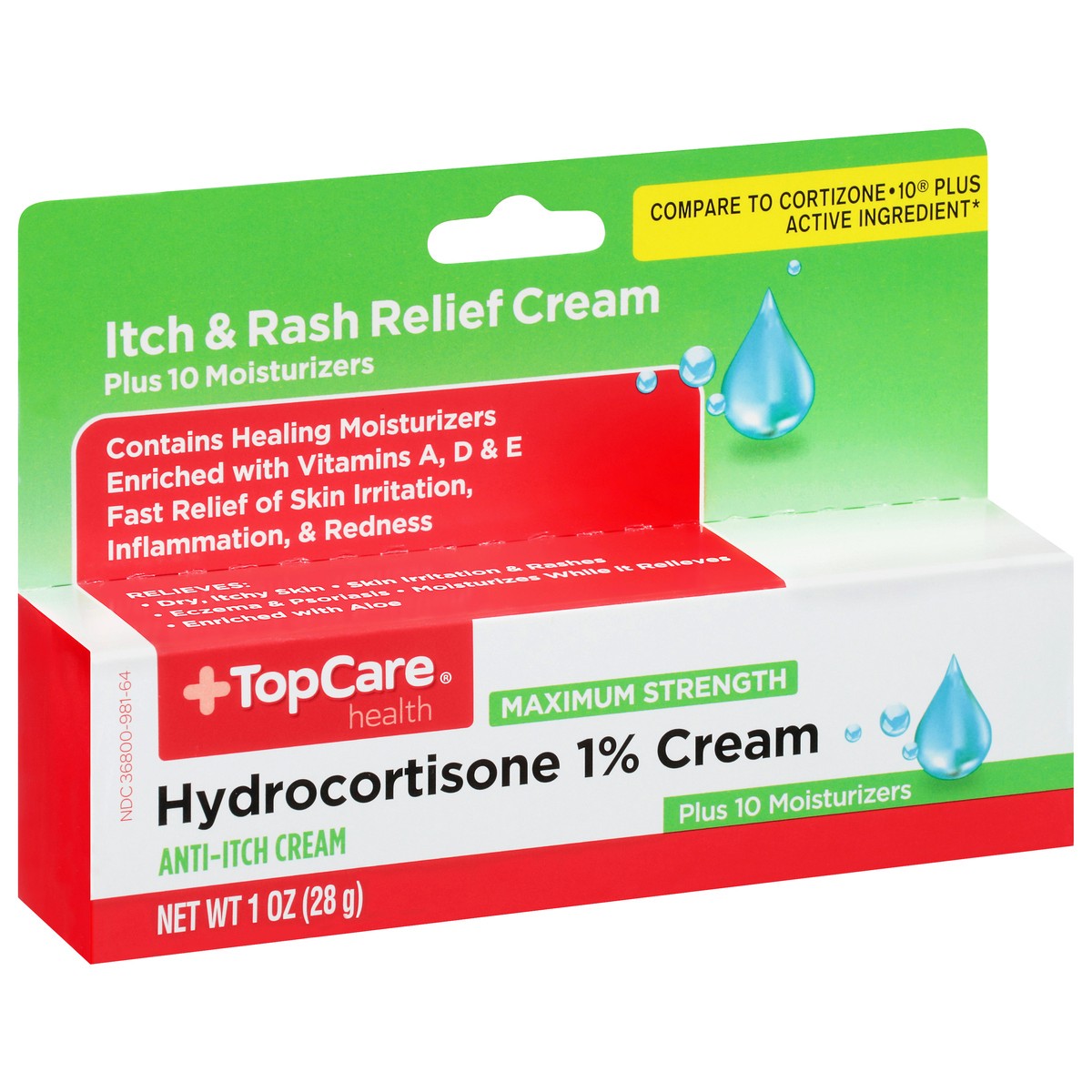 slide 5 of 15, TopCare Health Maximum Strength Hydrocortisone 1% Cream 1 oz, 1 oz