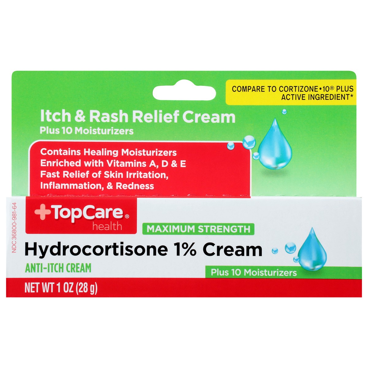 slide 7 of 15, TopCare Health Maximum Strength Hydrocortisone 1% Cream 1 oz, 1 oz